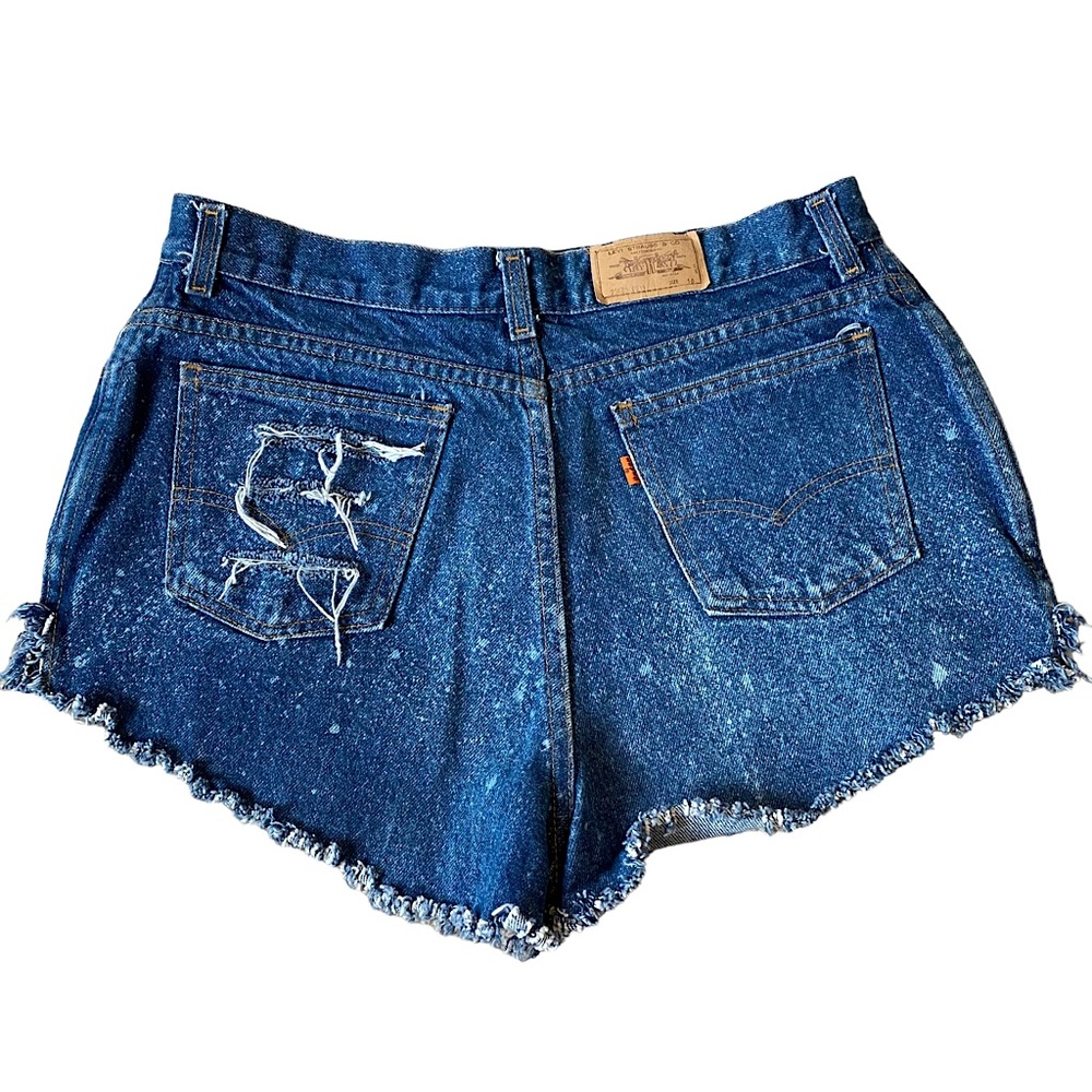🧡VINTAGE LEVI’S ORANGE TAG JEAN SHORTS  SZ 18
